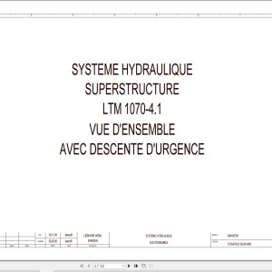 Liebherr LTM 1070-2 Z59015 Electric and Hydraulic Diagrams FR