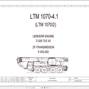 Liebherr LTM 1070-4.1 Z59026 Electric and Hydraulic Diagrams EN