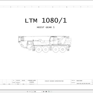 Liebherr LTM 1080-1 Z23823 Electric and Hydraulic Diagrams EN
