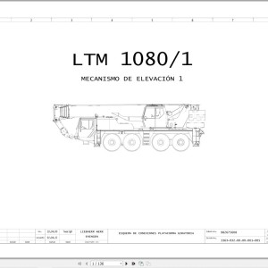 Liebherr LTM 1080-1 Z23823 Electric and Hydraulic Diagrams ES