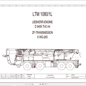 Liebherr LTM 1080-L Z61528 Electric and Hydraulic Diagrams EN