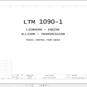 Liebherr LTM 1090-1 Z22814 Electric and Hydraulic Diagrams EN