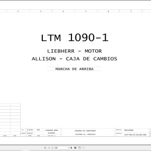 Liebherr LTM 1090-1 Z22814 Electric and Hydraulic Diagrams ES