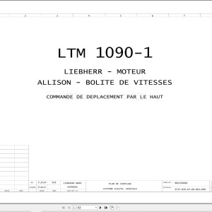 Liebherr LTM 1090-1 Z22814 Electric and Hydraulic Diagrams FR