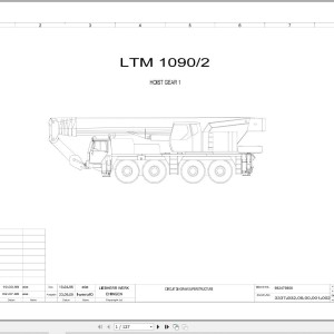 Liebherr LTM 1090-2 Z23053 Electric and Hydraulic Diagrams EN