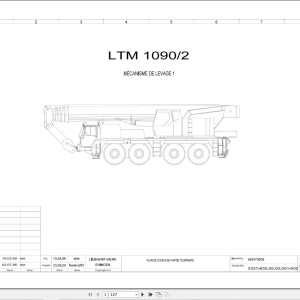 Liebherr LTM 1090-2 Z23053 Electric and Hydraulic Diagrams FR