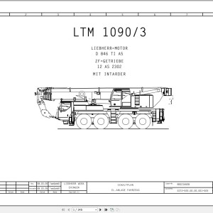 Liebherr LTM 1090-3 Z63250 Electric and Hydraulic Diagrams DE