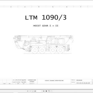 Liebherr LTM 1090-3 Z63250 Electric and Hydraulic Diagrams EN
