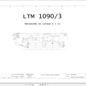 Liebherr LTM 1090-3 Z63250 Electric and Hydraulic Diagrams FR