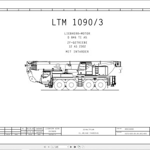 Liebherr LTM 1090-3 Z63252 Electric and Hydraulic Diagrams DE