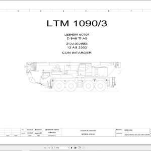 Liebherr LTM 1090-3 Z63252 Electric and Hydraulic Diagrams ES