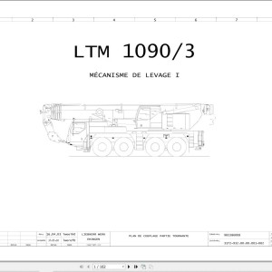 Liebherr LTM 1090-3 Z63252 Electric and Hydraulic Diagrams FR