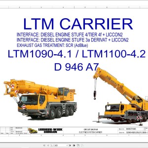 Liebherr LTM 1090-4.1 Z90250 Electric and Hydraulic Diagrams EN
