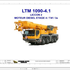 Liebherr LTM 1090-4.1 Z90250 Electric and Hydraulic Diagrams FR