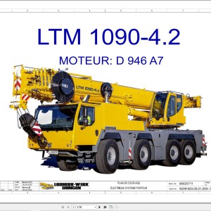 Liebherr LTM 1090-4.2 Z43900 Electric and Hydraulic Diagrams FR