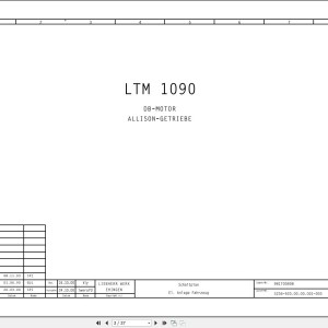 Liebherr LTM 1090 Z16406 Electric and Hydraulic Diagrams DE