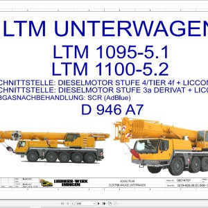 Liebherr LTM 1095-5.1 Z91400 Electric and Hydraulic Diagrams DE