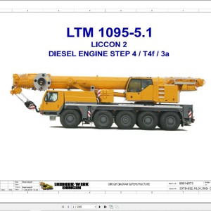 Liebherr LTM 1095-5.1 Z91400 Electric and Hydraulic Diagrams EN