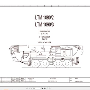 Liebherr LTM 1100-4.1 Z63345 Electric and Hydraulic Diagrams EN