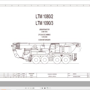 Liebherr LTM 1100-4.1 Z63345 Electric and Hydraulic Diagrams ES