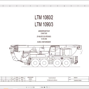 Liebherr LTM 1100-4.1 Z63345 Electric and Hydraulic Diagrams FR