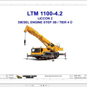 Liebherr LTM 1100-4.2 Z64047 Electric and Hydraulic Diagrams EN