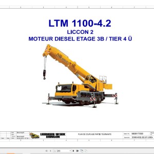 Liebherr LTM 1100-4.2 Z64047 Electric and Hydraulic Diagrams FR