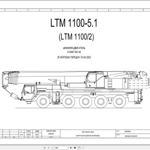 Liebherr LTM 1100-5.1 Z65530 Electric and Hydraulic Diagrams RU