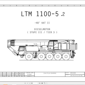 Liebherr LTM 1100-5.2 Z65625 Electric and Hydraulic Diagrams DE