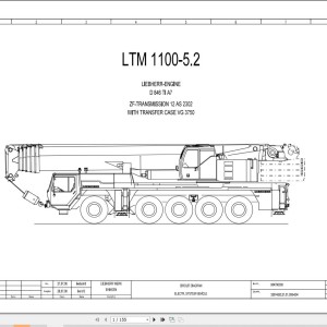 Liebherr LTM 1100-5.2 Z65625 Electric and Hydraulic Diagrams EN