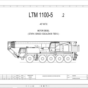 Liebherr LTM 1100-5.2 Z65625 Electric and Hydraulic Diagrams ES