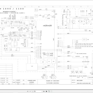 Liebherr LTM 1100 Z22541 Electric and Hydraulic Diagrams ES
