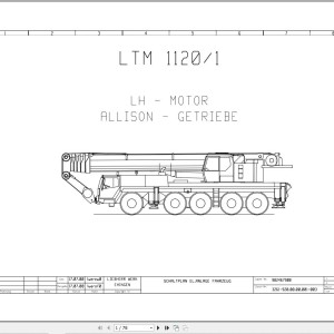 Liebherr LTM 1120-1 Z23314 Electric and Hydraulic Diagrams DE