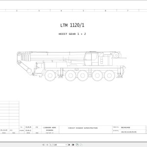 Liebherr LTM 1120-1 Z23314 Electric and Hydraulic Diagrams EN