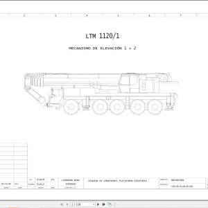 Liebherr LTM 1120-1 Z23314 Electric and Hydraulic Diagrams ES
