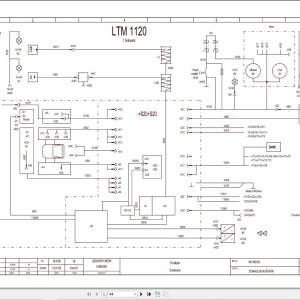 Liebherr LTM 1120 Z13864 Electric and Hydraulic Diagrams DE