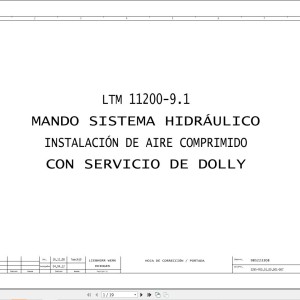 Liebherr LTM 11200-9.1 Z73400 Electric and Hydraulic Diagrams ES