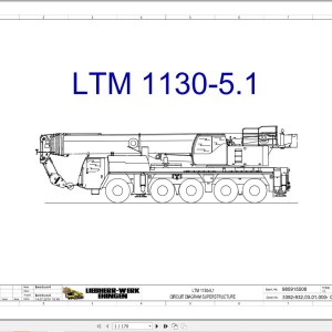 Liebherr LTM 1130-5.1 Z65970 Electric and Hydraulic Diagrams EN