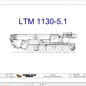 Liebherr LTM 1130-5.1 Z65970 Electric and Hydraulic Diagrams FR