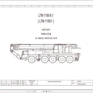 Liebherr LTM 1150-5.1 Z67197 Electric and Hydraulic Diagrams EN