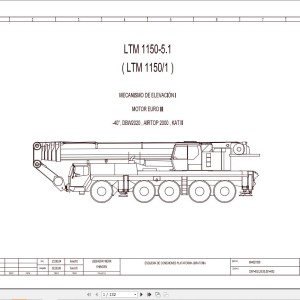 Liebherr LTM 1150-5.1 Z67197 Electric and Hydraulic Diagrams ES