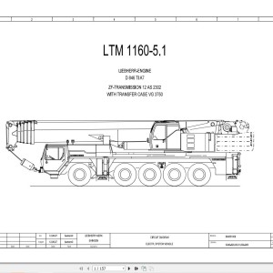 Liebherr LTM 1150-5.2 Z67210 Electric and Hydraulic Diagrams EN
