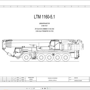 Liebherr LTM 1150-5.2 Z67210 Electric and Hydraulic Diagrams ES