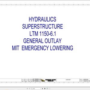 Liebherr LTM 1150-6.1 Z68500 Electric and Hydraulic Diagrams EN