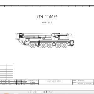 Liebherr LTM 1160-2 Z22593 Electric and Hydraulic Diagrams DE