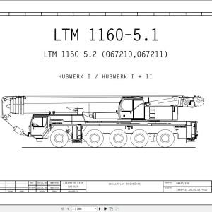 Liebherr LTM 1160-5.1 Z67216 Electric and Hydraulic Diagrams DE