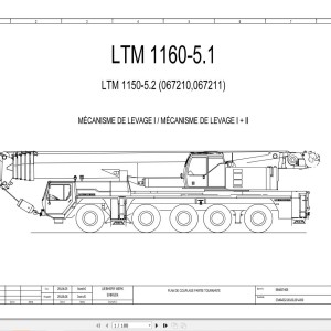 Liebherr LTM 1160-5.1 Z67216 Electric and Hydraulic Diagrams FR