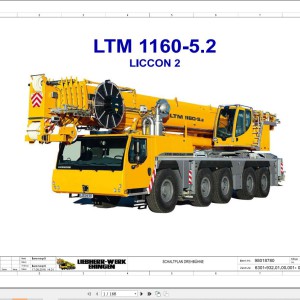Liebherr LTM 1160-5.2 Z68626 Electric and Hydraulic Diagrams DE