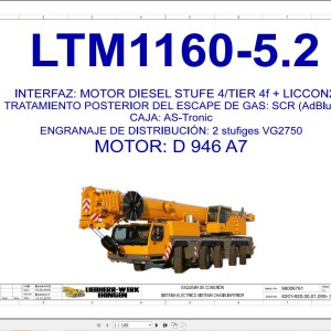 Liebherr LTM 1160-5.2 Z68626 Electric and Hydraulic Diagrams ES