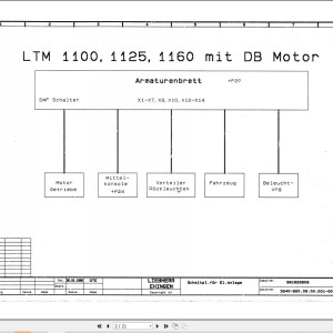 Liebherr LTM 1170 Z16862 Electric and Hydraulic Diagrams DE